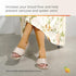 Lemon Hero Medical Zippered Pregnancy Compression Socks for Women, Open Toe 20-30 mmHg - Small, Beige