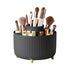 360 Rotating Makeup Brush Holder Organizer, 5 Slot Cup for Cosmetics, Nail Polish, Bathroom Vanity, Black