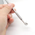 Pre-treatment Cuticle Pusher, Dual Ended Cuticle Remover with 100/180 Grit Sandpaper Sheets for Nail Care and Prep