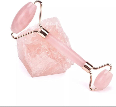 Jade Roller & Gua Sha Set - Rose Quartz Face Roller for Ultimate Facial Skin Care Products & Beauty Tools