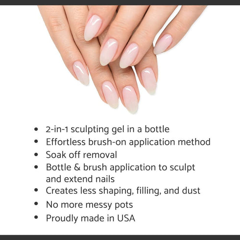 IBD Building Gel – Transparent Soak-Off Hard Gel Nail Extension Builder for Sculpting & Strengthening – 0.5 oz