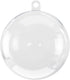 Super Z Outlet Clear Plastic Acrylic Bath Bomb Mold Shells Kit, 12 Pack (60mm)