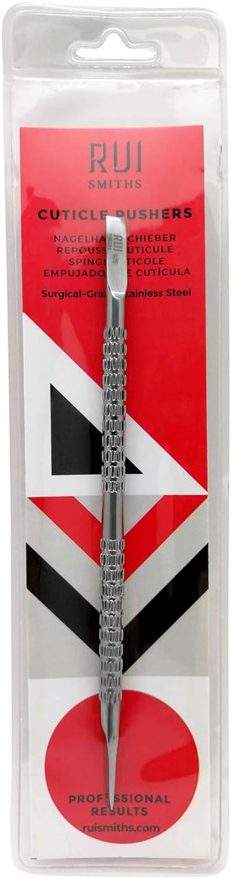 Rui Smiths Pro Cuticle Pusher, Stainless Steel Manicure Tool, Style 105