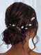 JAKAWIN Gold Hair Piece Leaf Bride Wedding Hair Vine, Bridal Accessories for Women and Girls HV179 (Silver)