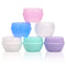 Travel Accessories Toiletry Containers, 1 oz Plastic Jars for Creams, Leak Proof Lids, Compact Travel Size (6 Pieces)