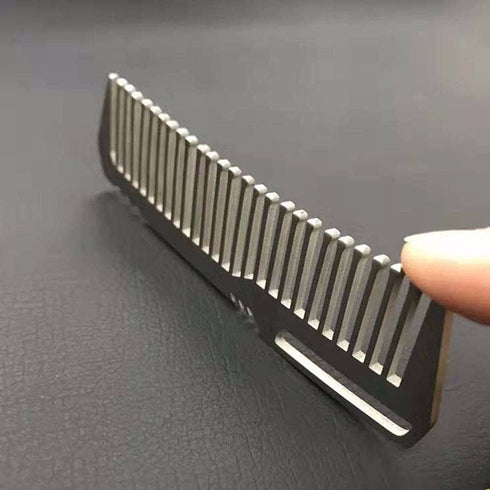 Hair Combs Portable EDC Gear Combs, Camping Outdoor Tools Titanium Accessories Pocket Comb for Men Women
