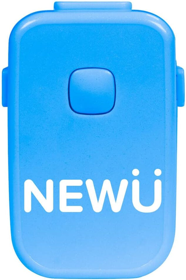 NewU Bedwetting Alarm, Blue; Full Featured with 8 Loud Tones & Strong Vibrations for Deep Sleepers, Boys & Girls