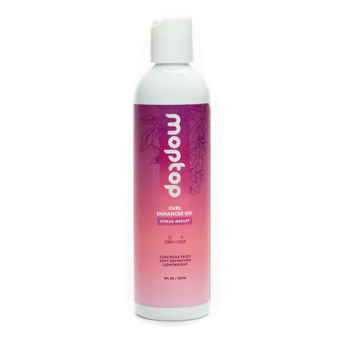 MopTop Curl Enhancer Gel, Lightweight Anti-Frizz Hair Care for Curly and Coily Hair with Aloe, 8oz (Citrus Medley)
