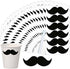 Mustache Stickers for Happy Father's Day - 234 Pcs Chalkboard Labels for Cup Bottle Party Supplies