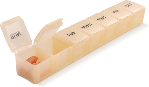 Pill Organizer XL Extra Large Weekly and Daily Pill Cases for Pills/Vitamin/Fish