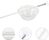 Ipetboom Face Mask Mixing Bowl Set, Clear Glass Facial Mask Bowl, Stick Spatula, Face Mask Brush