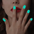 WOKOTO 12 Sheets Luminous Solid Nail Polish Strips with File - Self-Adhesive Glow in Dark Gel Stick On Nails for Women