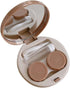 HLLMX 2 PCS Contact Lens Case Travel Holder Storage Box for Travel & Home (White, Khaki)