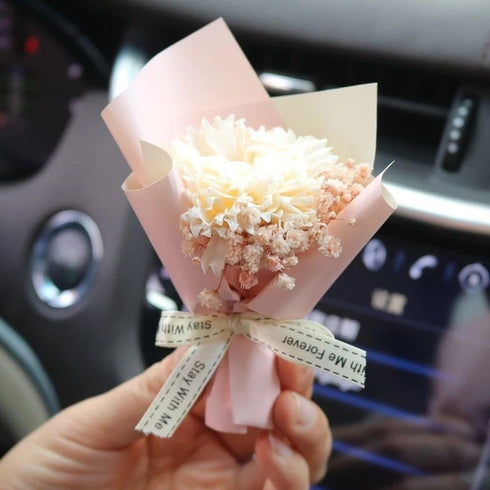 Mini Dried Flowers Bouquet for Car Air Vent Clips, Car Air Fresheners, Interior Accessories