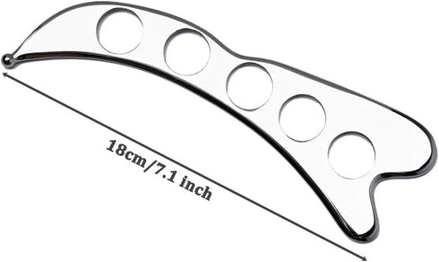FeelFree Sport Stainless Steel Guasha Scraping Massage Tool for Soft Tissue, Physical Therapy for Back, Legs, Neck
