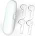 Electric Toothbrush Travel Case for Oral-B Toothbrushes, 4 Pcs Toothbrush Head Covers in White