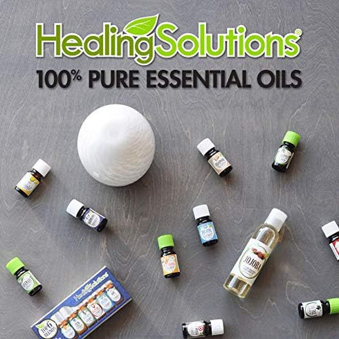 Healing Solutions Breathe Easy Organic Essential Oil - Pure & Undiluted Blend for Diffuser, 1 oz (30ml)