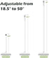 BOOMJOY 2 Pack Floor Scrub Brush with Long Handle, 2 in 1 Scrape and Brush for Cleaning Deck, Tile