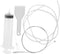 Water Dispensers Line Tool 4pcs, Refrigerator Water Cleaner Kit, Drain Outlet Dredging Tool
