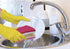 Non-Scratch Heavy Duty Dual Sided Kitchen Scrubber Sponge, 12 Sponges, Red/Pink