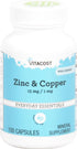 Vitacost Zinc & Copper 15 mg / 1 mg, 100 Capsules