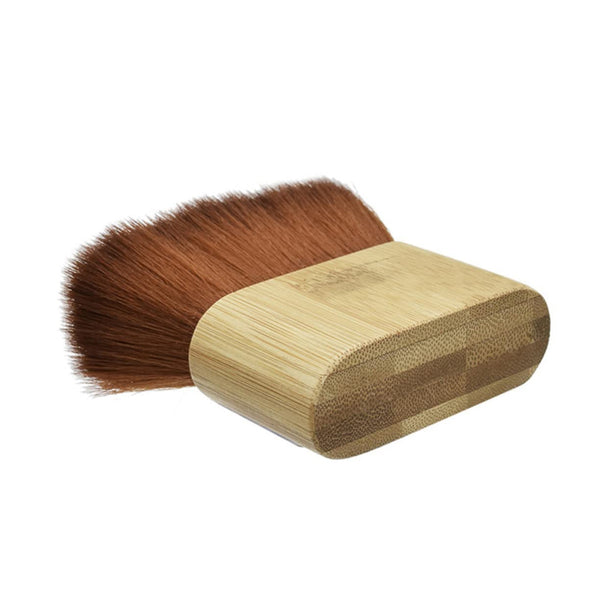 KALLORY Kits Styling Duster Tool - Wooden Neck Cutting Hairbrush with Nylon Cleaning Handle for Barber Salon