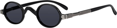 Eyekepper Oval Round Reading Glasses Mini for Women Men, Small Vintage Reader Eyeglasses with Spring Hinges