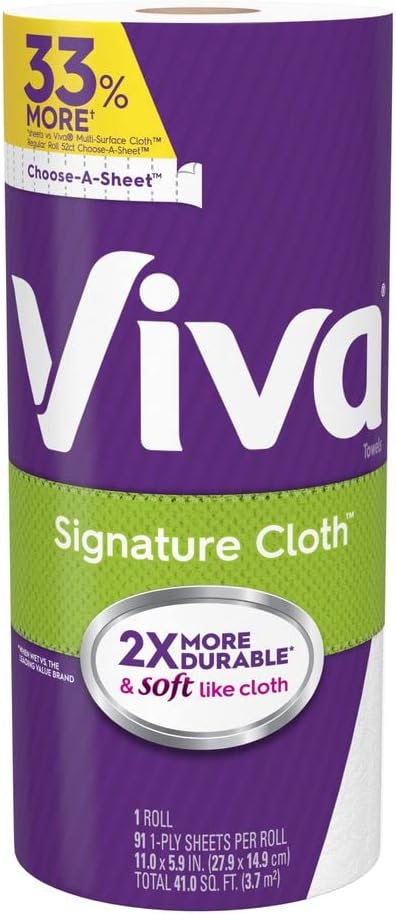 Viva Signature Cloth Paper Towels - Choose-A-Sheet, Big Roll, 12.67 Ounce