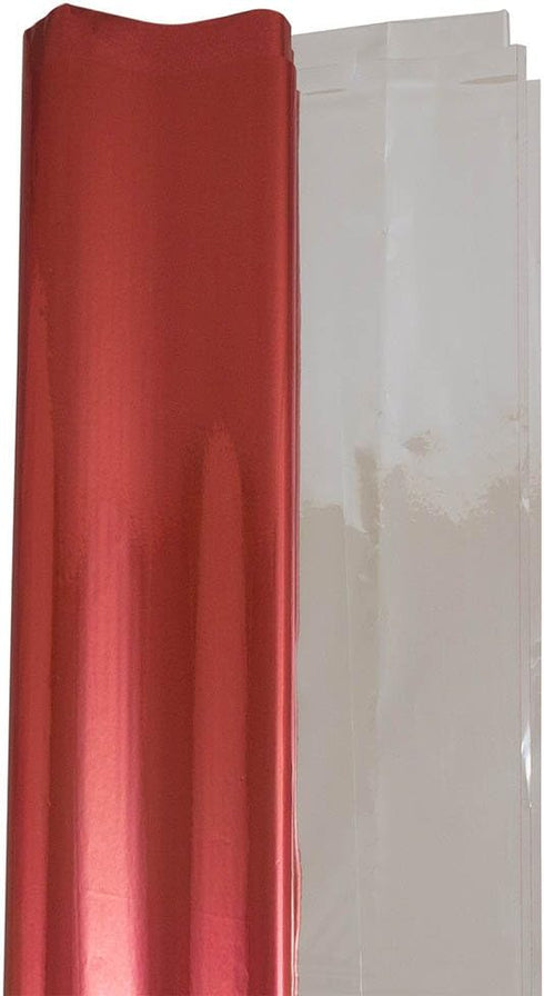 JAM PAPER Tissue Paper, Red Mylar, 3 Sheets/Pack