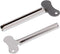 VANTOBEST 2 Pack Metal Tube Squeezer Keys Silvery Hair Dye Toothpaste Roller Dispenser