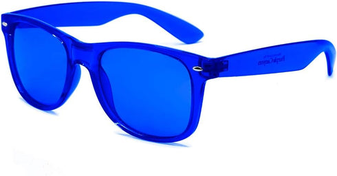 PURPLE CANYON Blue Color Therapy Glasses for Chakra Healing, Chromotherapy, and Mood Enhancement