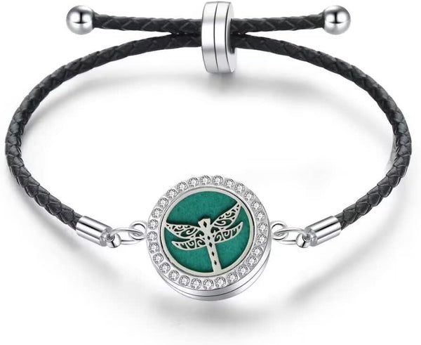 Bracelet Aromatherapy Essential Oil Diffuser Stainless Steel Bracelet - Adjustable Women Jewelry
