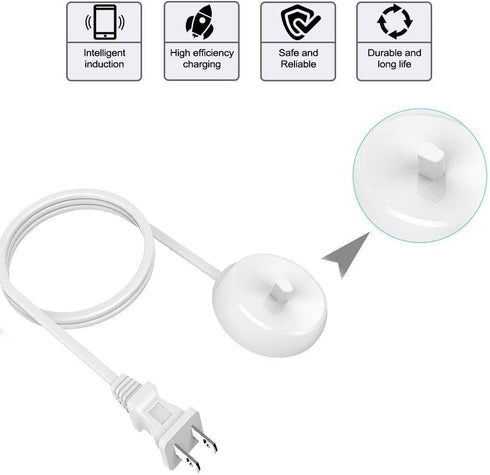Toothbrush Charger for Braun Oral B Electric Toothbrush - Inductive Charging Base Model 3757, Portable Waterproof