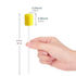 100 Pack Disposable Oral Swabs: Sterile Dental Sponge Swabsticks for Mouth & Gum Cleaning - Unflavored, Yellow