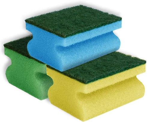 YORK Non-Abrasive Cleaning Scouring Scrub Sponge for Kitchen Scratch Proof Kitchen Utensil Scrubber