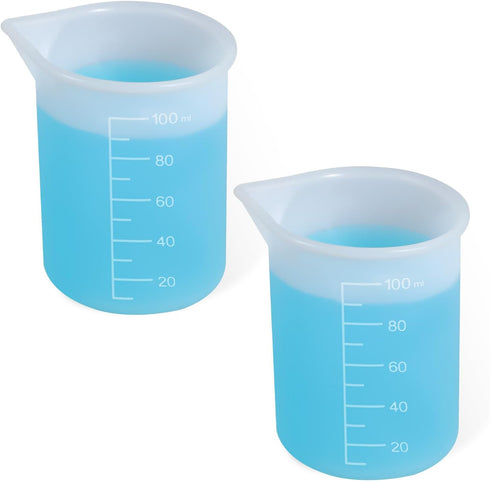 Vin Beauty 2Pcs Silicone Laundry Detergent Cup, Laundry Detergent Measuring Cup, Silicone Dispenser Cups