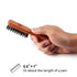 ZEUS Boar Bristle Beard & Mustache Brush for Men, 5.5" Firm-Bristle Small Travel Brush - Made in Germany