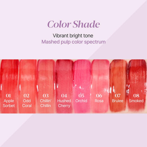 Espoir Couture Lip Tint Glaze #1 Apple Sorbet, Long-Lasting Vibrant Color, Korean Lip Makeup