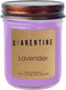 Qarentine Organic Soy Wax Lavender Scented Candle -100% Pure Soy Wax & Essential