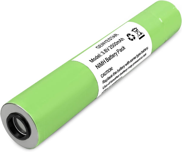 Flashlight Battery, 75175 Compatible with Maglite Flashlight, (Ni-CD, 6V, 2500 mAh) Ultra High Capacity Replacement