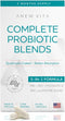 Complete Probiotic Blend for Women & Men - 5-in-1 Digestive Enzymes, Zinc, Prebiotics, Postbiotic, 60ct Softgels