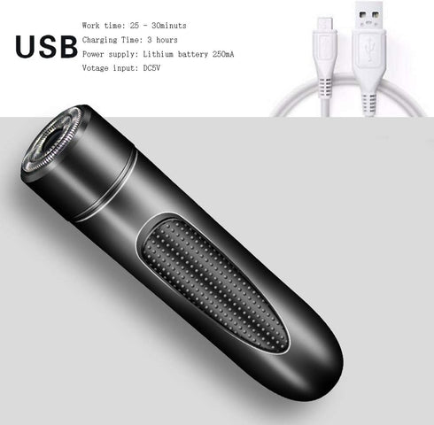 Men's Mini Single Head Electric Razor, Manual Face Shaver for Men