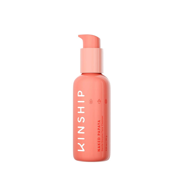 Kinship Naked Papaya Gentle Enzyme Milky Cleanser - Jojoba Oil Facial Cleanser for All Skin Types, 5.25 Oz