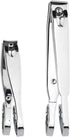 Nail Clippers, EZ Grip Nail Clipper Set, Carbon Steel Fingernail and Toenail Clippers for Seniors, Set of 2