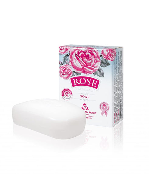 Rose Bulgarian Body Soap with Natural Oil Water - Moisturizing for Gentle Soft Skin, Cleansing and Nourishing