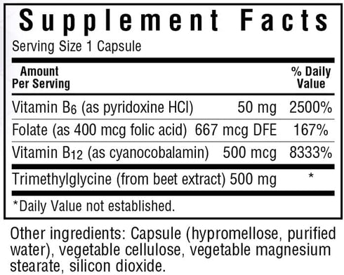BlueBonnet Homocysteine Formula Supplement, 120 Count