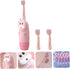 Set GALPADA Boy Girl's Sonic Electric Toothbrush Non-Slip Handle Cartoon Design Soft Bristles for Gentle Cleaning
