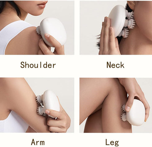 Rechargeable Electric Scalp Massager - Four-Finger Kneading for Ultimate Relaxation
