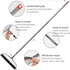 PLLITH 4 1 Upgraded Magic Broom, in Sweeper Pet Hair Remover with a Mini Squeegee, Easily Cleans The Floor Surface