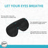 Dream Essentials Ultra Silk 360 Sleep Mask, Mulberry Silk Blindfold Eye Mask with Adjustable Straps, Black